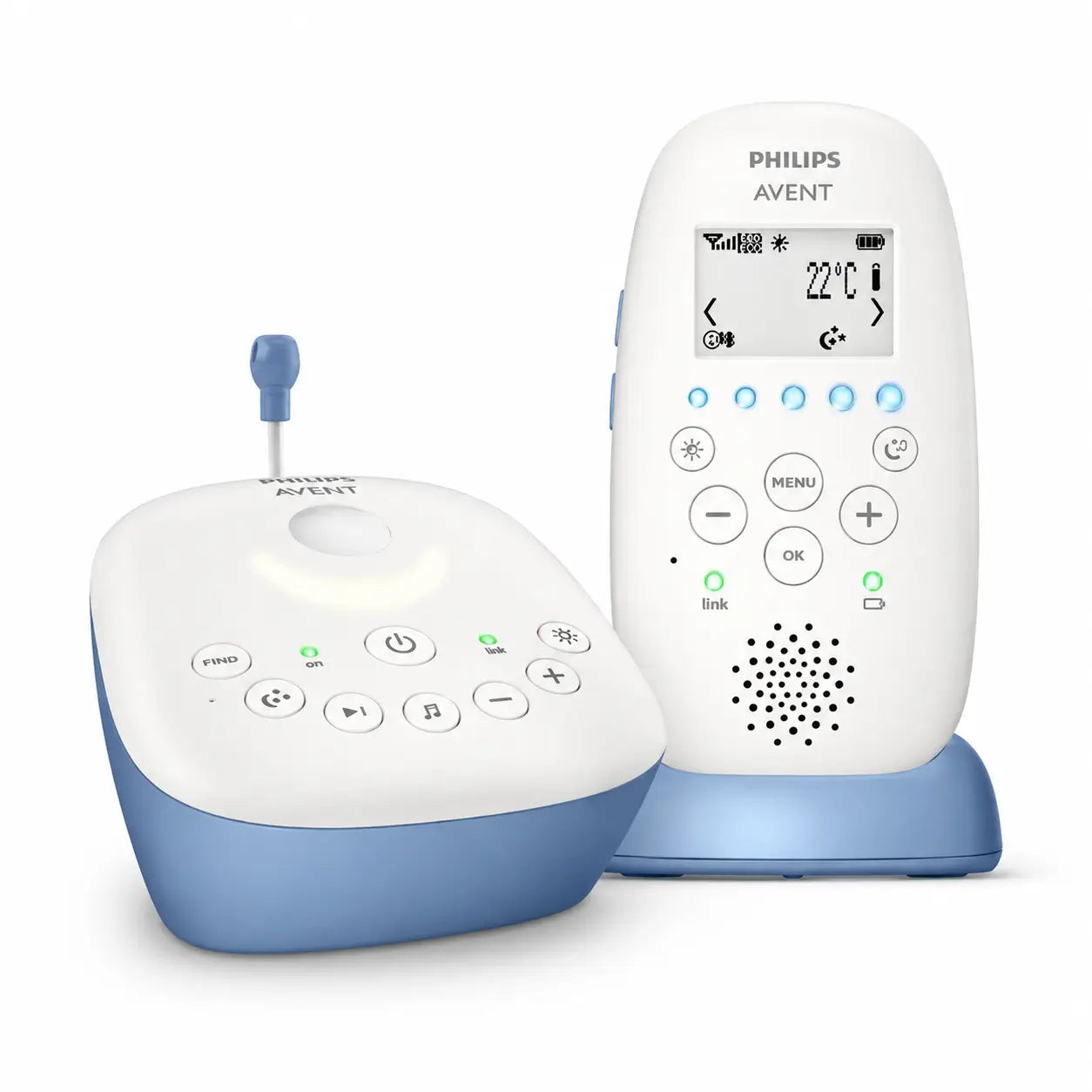 Avent Audio Dect Audio Baby Monitor He Blue