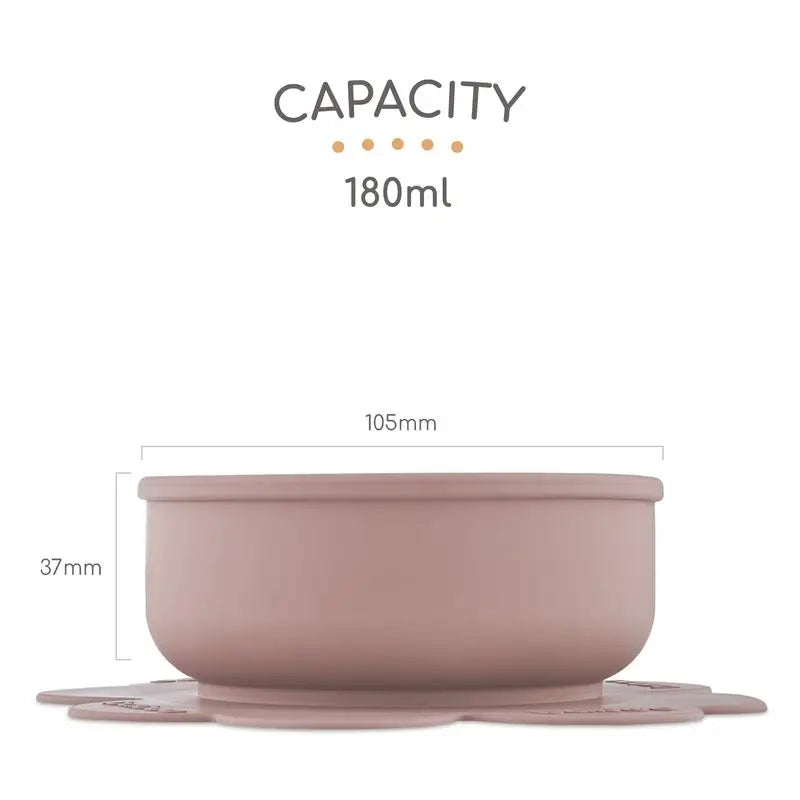Bol en silicone à ventouse Baboo, 6 mois et plus, cacao