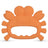 Baboo Crab Teether Dentier en silicone, 4+ mois Orange