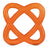 Baboo Teether Water Filled Sphere Water Cooler Teether Orange, 4+ Months, 1 piece