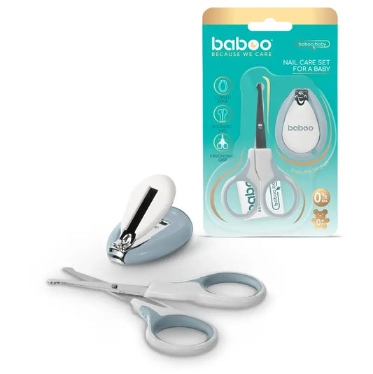 Set de manucure Baboo Coupe-ongles et ciseaux 0+ mois, 2 pièces