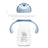 Tasse d'apprentissage Baboo Blue Haze en silicone avec paille 9+ mois, 260 ml