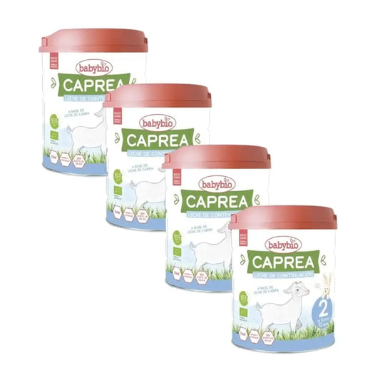 Babybio Caprea 2 Lait de chèvre 6-12 mois, paquet de 4 x 800 g