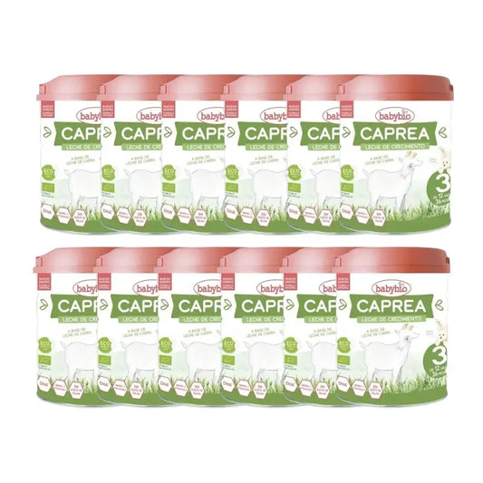 Babybio Caprea 3 Lait de Chèvre 12-36 Mois, Pack 12 x 800g