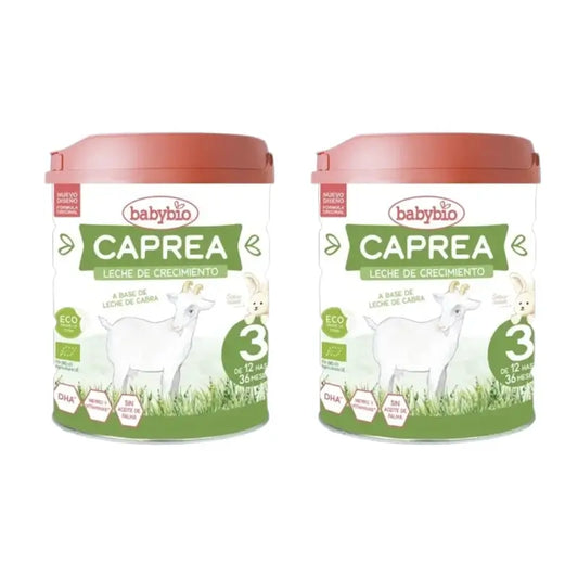 Babybio Caprea 3 Lait de chèvre 12-36 mois, paquet de 2 x 800g