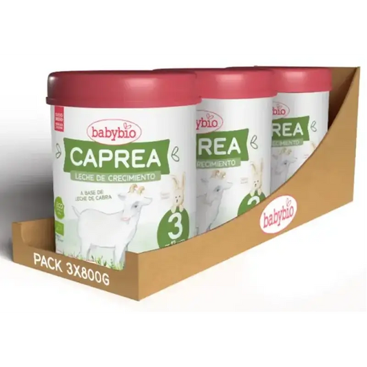 Babybio Caprea 3 Lait de chèvre 12-36 mois, paquet de 3 x 800g