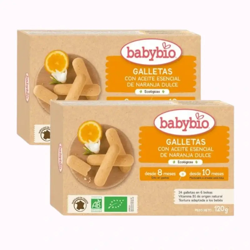 Biscuits de dentition Babybio, paquet de 2 x 120g