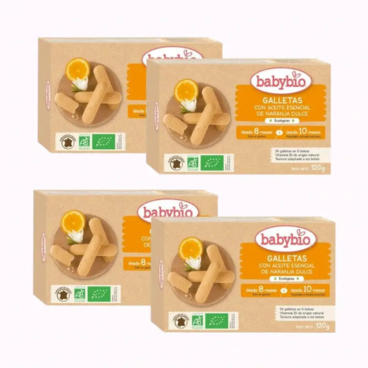 Biscuits de dentition Babybio, paquet de 4 x 120g