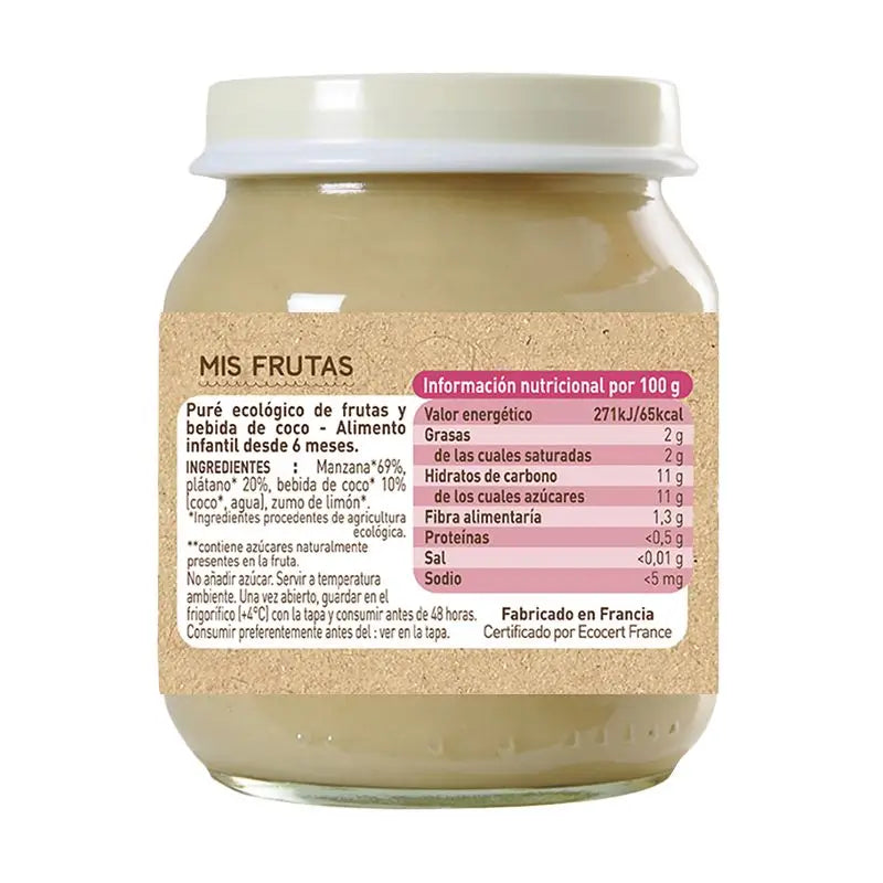 Babybio Banane et pomme - 130 g