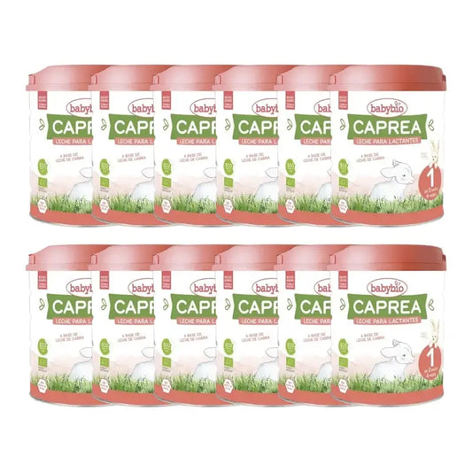 Babybio Caprea 1 Lait de chèvre 0-6 mois, paquet de 12 x 800 g