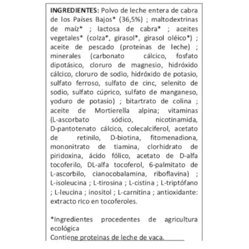 Babybio Caprea 1 Lait de chèvre 0-6 mois, paquet de 4 x 800 g