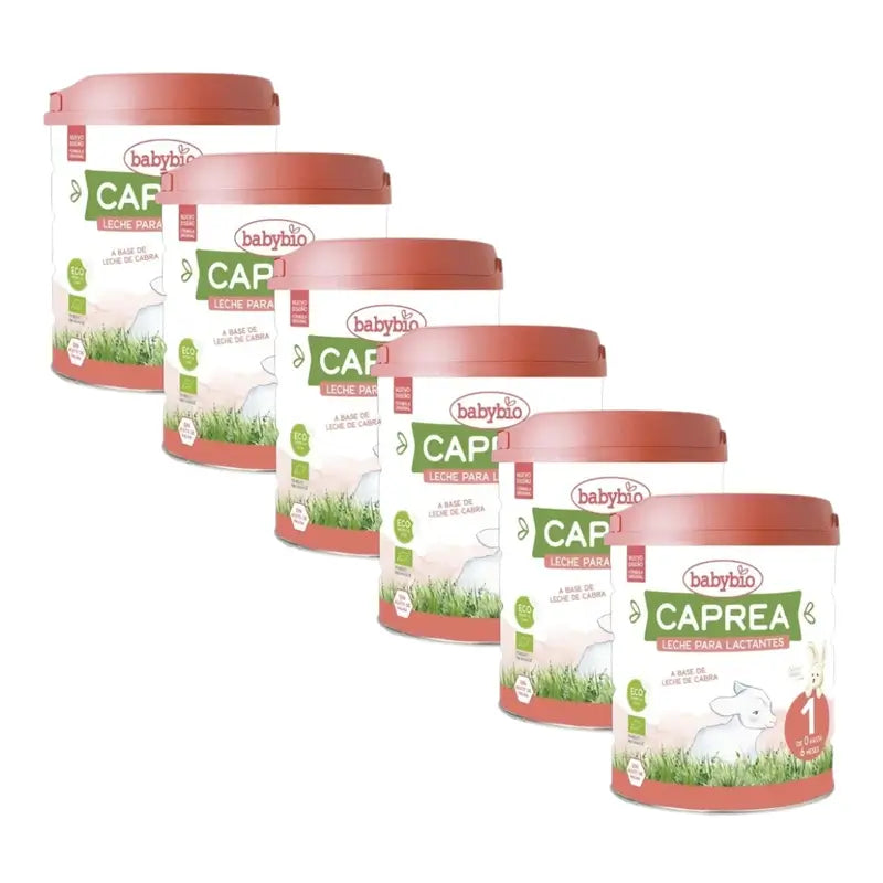 Babybio Caprea 1 Lait de chèvre 0-6 mois, paquet de 6 x 800 g
