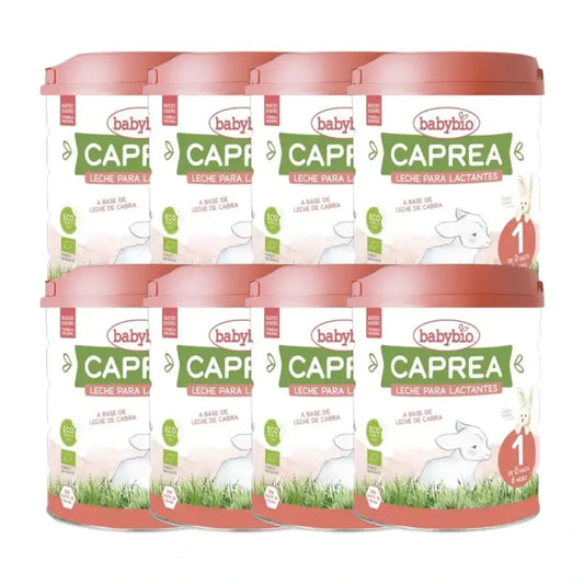 Babybio Caprea 1 Lait de chèvre 0-6 mois, paquet de 8 x 800 g