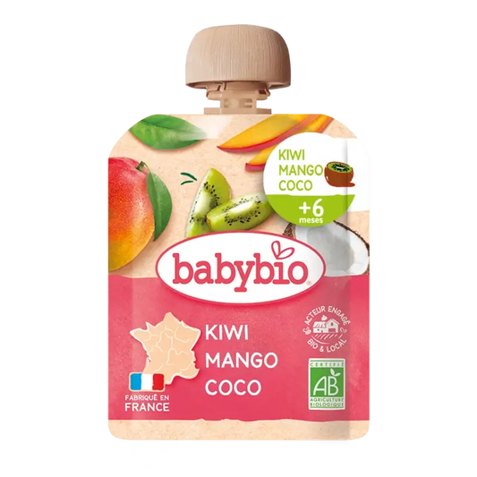 Babybio Pouch Kiwi Mangue Noix de Coco, 90 g