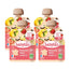 Babybio Pouch Pomme Fraise Vanille, Pack 4 x 90 grammes