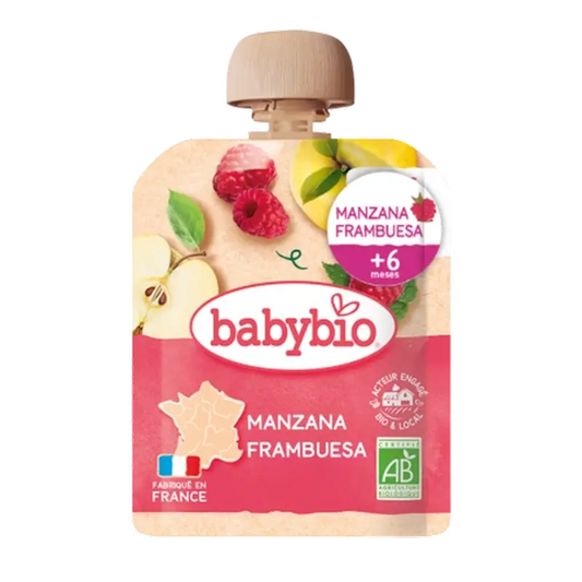 Babybio Pouche Pomme Framboise , 90 g