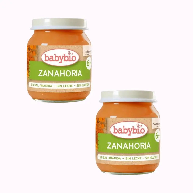 Bocal de carottes Babybio, paquet de 2 x 130 grammes