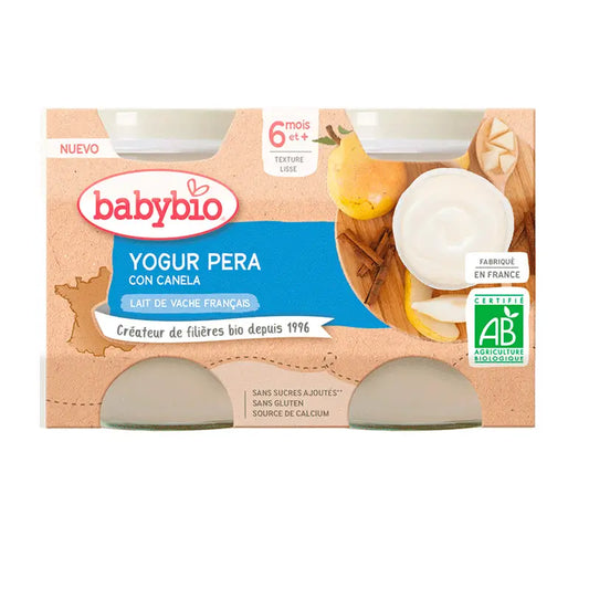 Babybio Yoghurt Pear Cow, 2X130 g