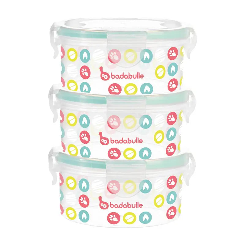 Badabulle Kit of 3 Containers, 3x330ml
