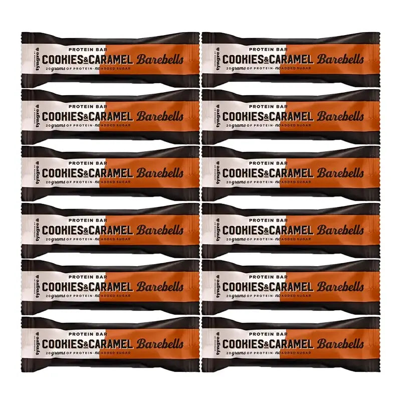Barebells Bars Cookies & Caramel , paquet 12 x 55 grammes