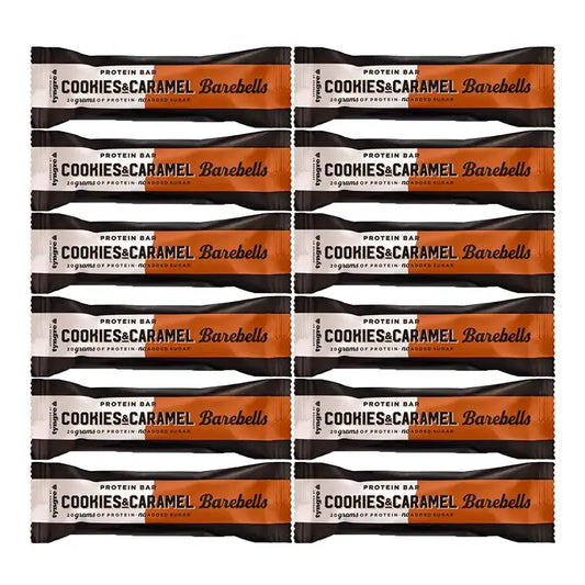 Barebells Bars Cookies & Caramel , paquet 12 x 55 grammes