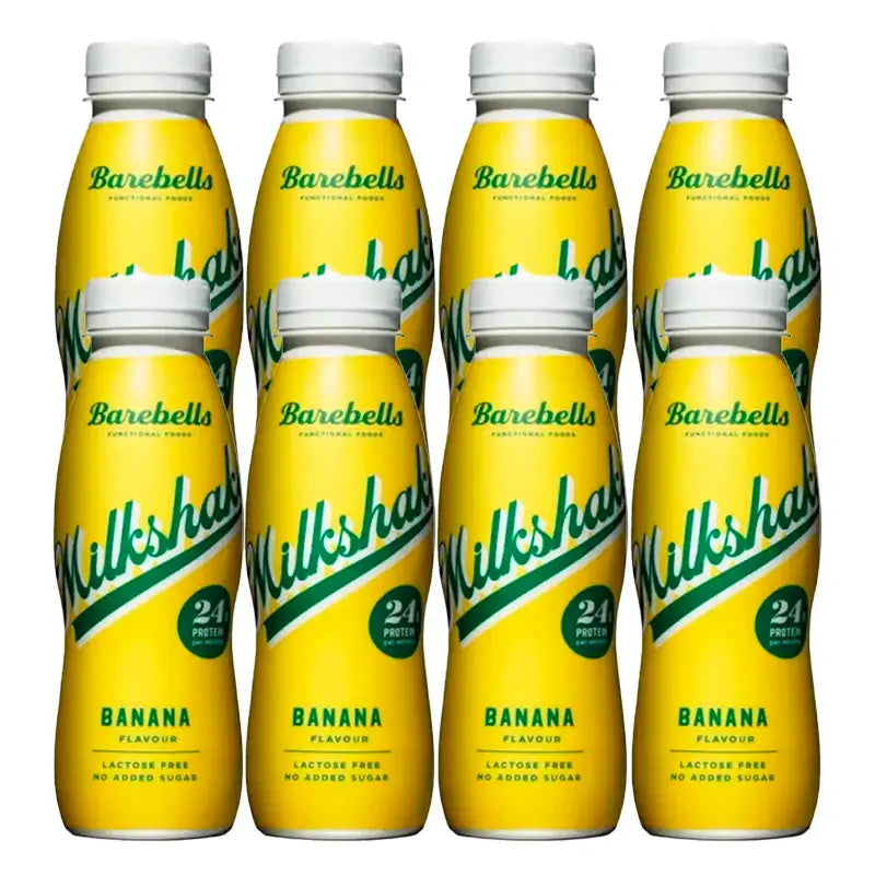 Barebells Milkshake Banane, paquet de 8 x 330 ml