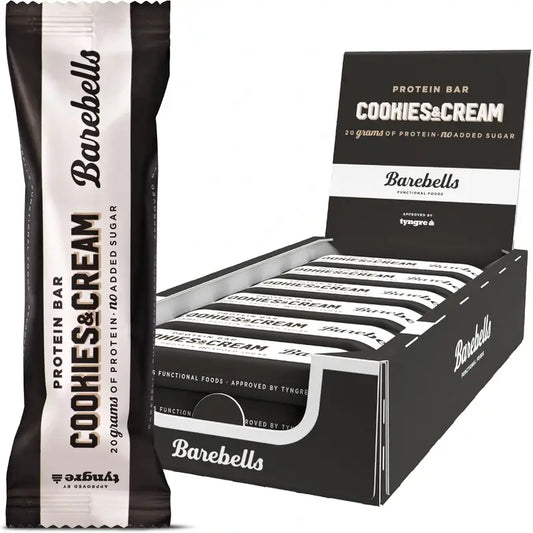 Barebells Pack Cookies & Cream, 12 pièces x 55 grammes