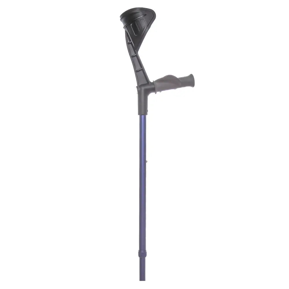 canne anglaise anatomique, toucher doux, bleue, pour droitier (pièce)