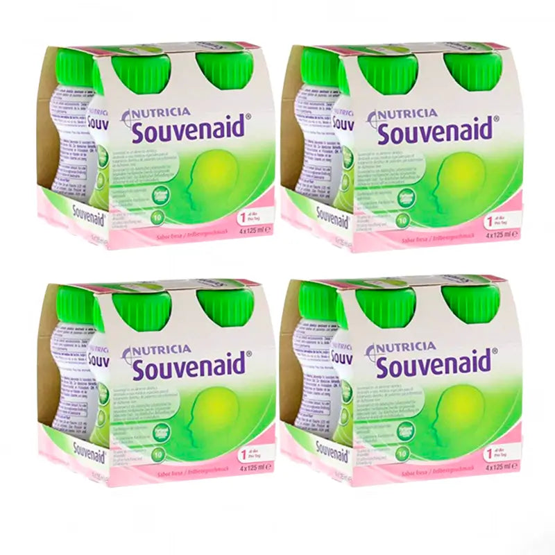 Nutricia Souvenaid Smoothies goût fraise, 16 unités x 125 ml