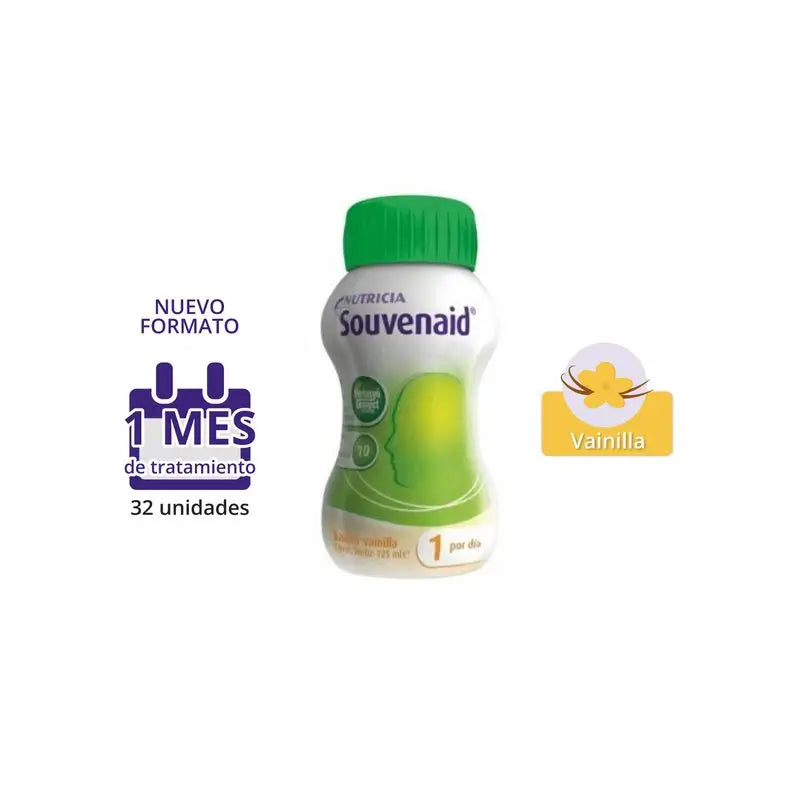 Nutricia Souvenaid Smoothies Vanilla Flavour, 16 unités x 125 ml