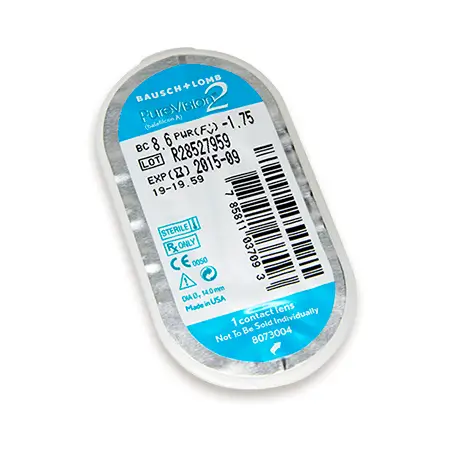 Lentilles de contact mensuelles PureVision2, 3 unités