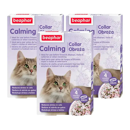 Collier pour chat Beaphar Calming, paquet de 3 x 35 cm