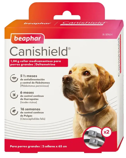 Collier pour chien Beaphar Canishield, 65 cm 2 pcs.