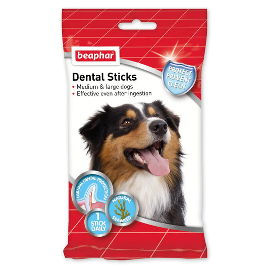 Beaphar Dental Sticks Medium Large Dog 1X182 gr, snacks pour chiens