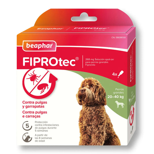 Beaphar Fiprotec Spot On Large Dog 20-40Kg 4 Pip x 2,68 ml