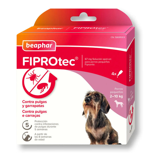 Beaphar Fiprotec Spot On Small Dog 2-10Kg 4 Pip x 0,67 ml