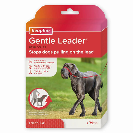 Beaphar Gentle Leader Taille L Rouge, 1 pièce