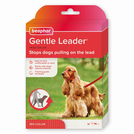 Beaphar Gentle Leader Taille M Rouge, 1 pièce