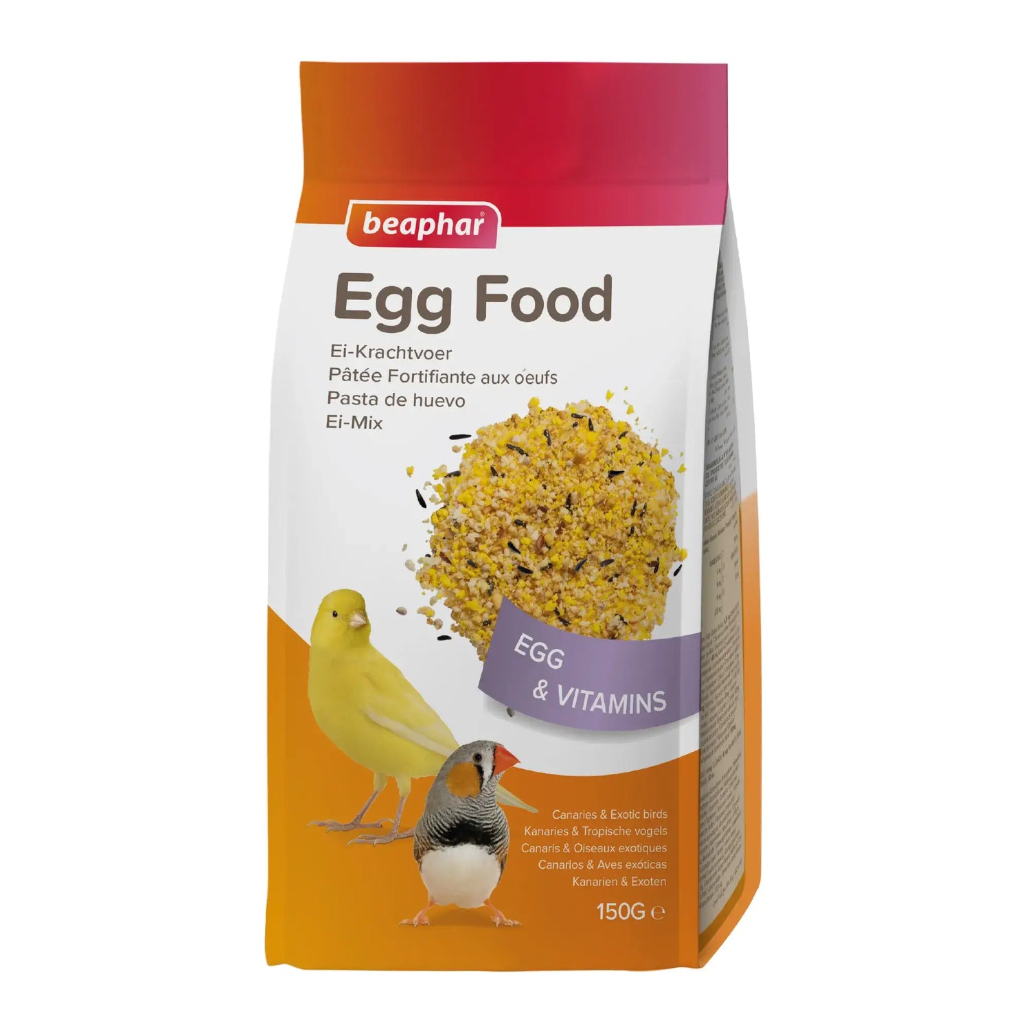 Beaphar Pâte d'oeufs pour canaris et oiseaux exotiques, 150 g