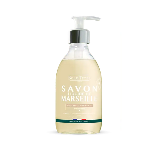 Beauterra Savon de Marseille à la fleur de coton, 300 ml