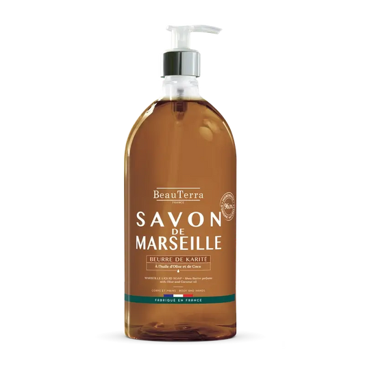 Beauterra Savon de Marseille au beurre de karité, 1000 ml