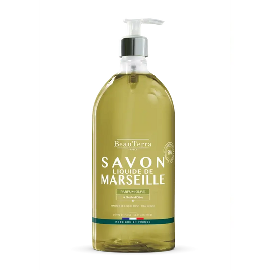 Beauterra Savon de Marseille à l'huile d'olive, 1000 ml