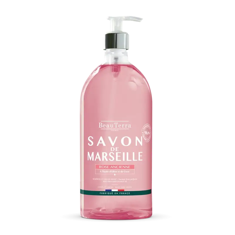 Beauterra Savons de Marseille Savon de Marseille Rose Antique , 1000 ml
