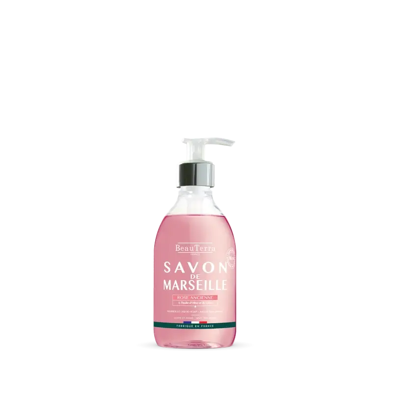 Beauterra Savons de Marseille Savon de Marseille à la rose antique, 300 ml