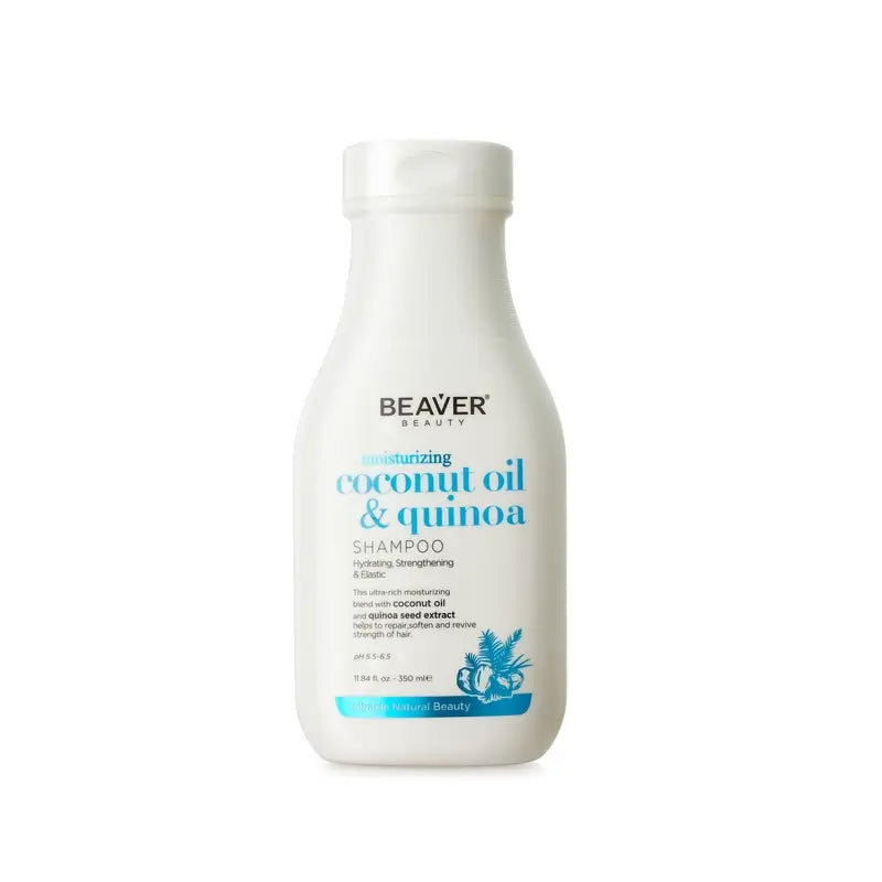 Shampooing hydratant à l'huile de coco et au quinoa de Beaver, 350 ml