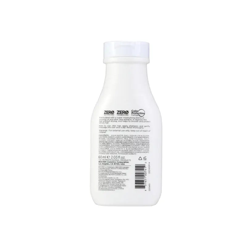 Beaver Minitalla Shampooing hydratant à l'huile de coco et au quinoa, 60 ml