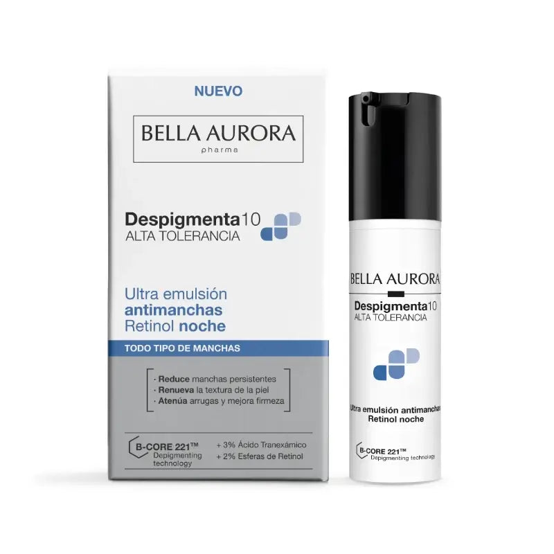 Bella Aurora Despigmenta10 - Emulsion de nuit au rétinol ultra-anti-imperfections