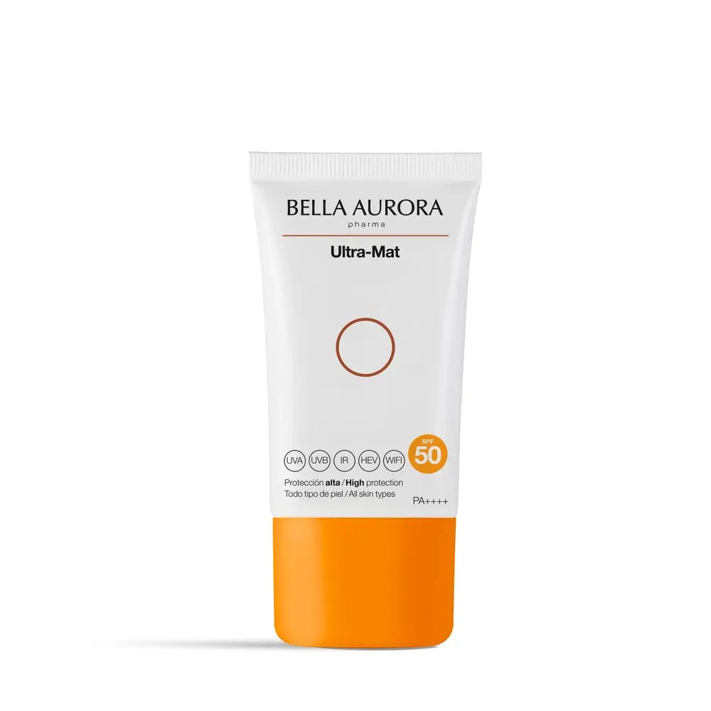 Crème solaire anti-imperfections Bella Aurora Ultra-Mat, 50 ml.
