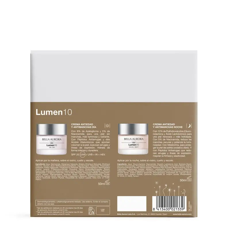 Bella Aurora Lumen10 Anti-Age Stain Pack, 50 + 50 ml