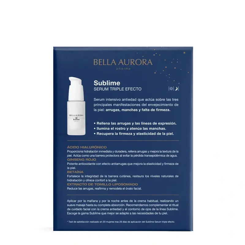 Bella Aurora Sublime Sérum triple effet, 30 ml